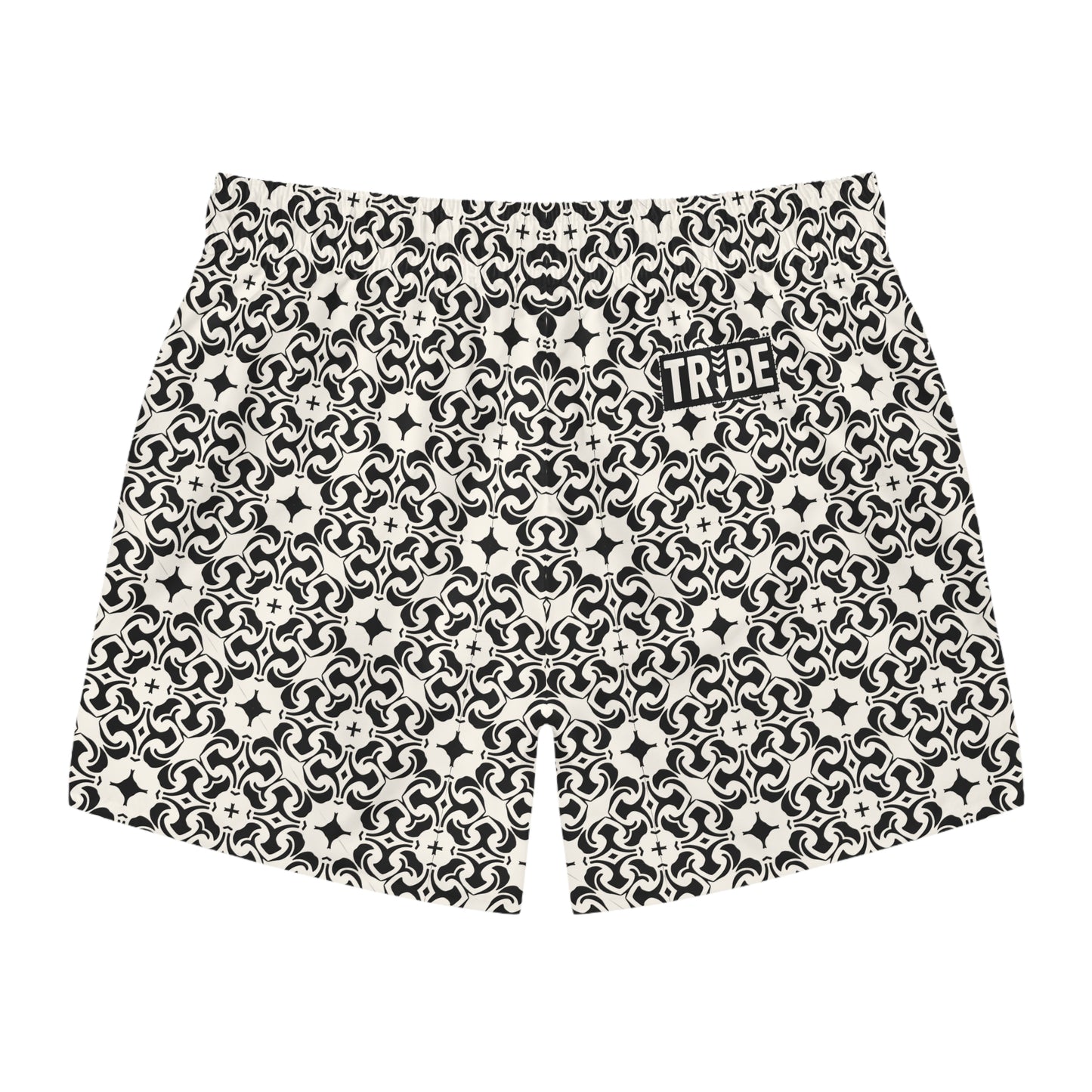 PORTUGAY Imprinted 5-6" Inseam Swim Trunks - Bone