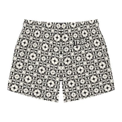 PORTUGAY Imprinted 5-6" Inseam Swim Trunks - Bone