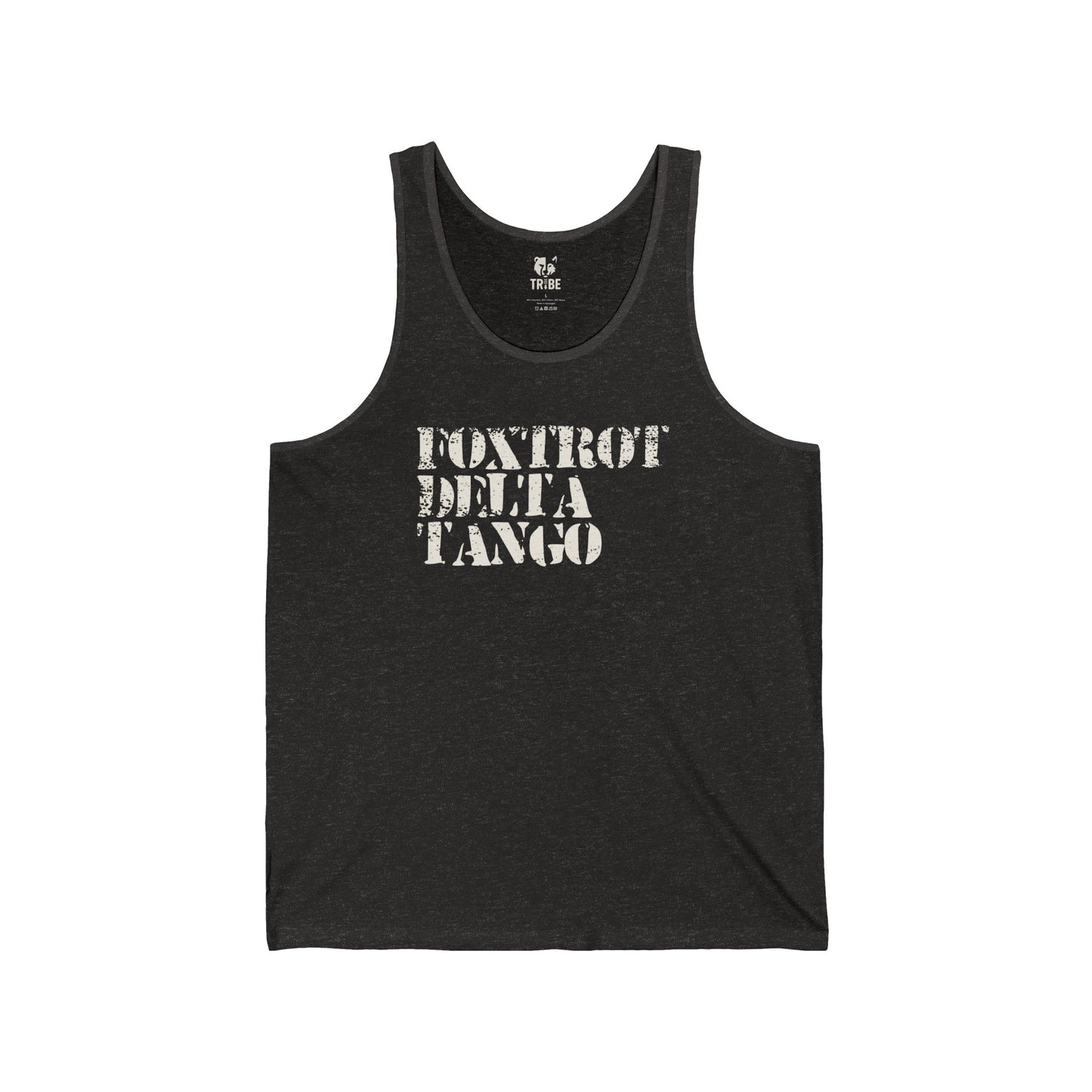 FOXTROT DELTA TANGO Jersey Tank - Bone Design
