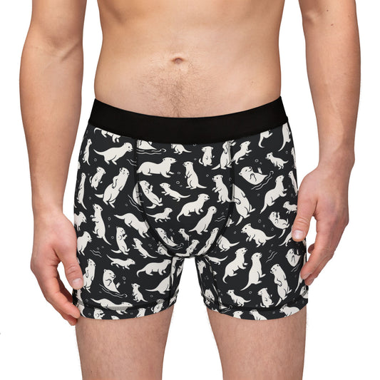 OTTERLY ADORABLE Men's Boxer Briefs - Onyx