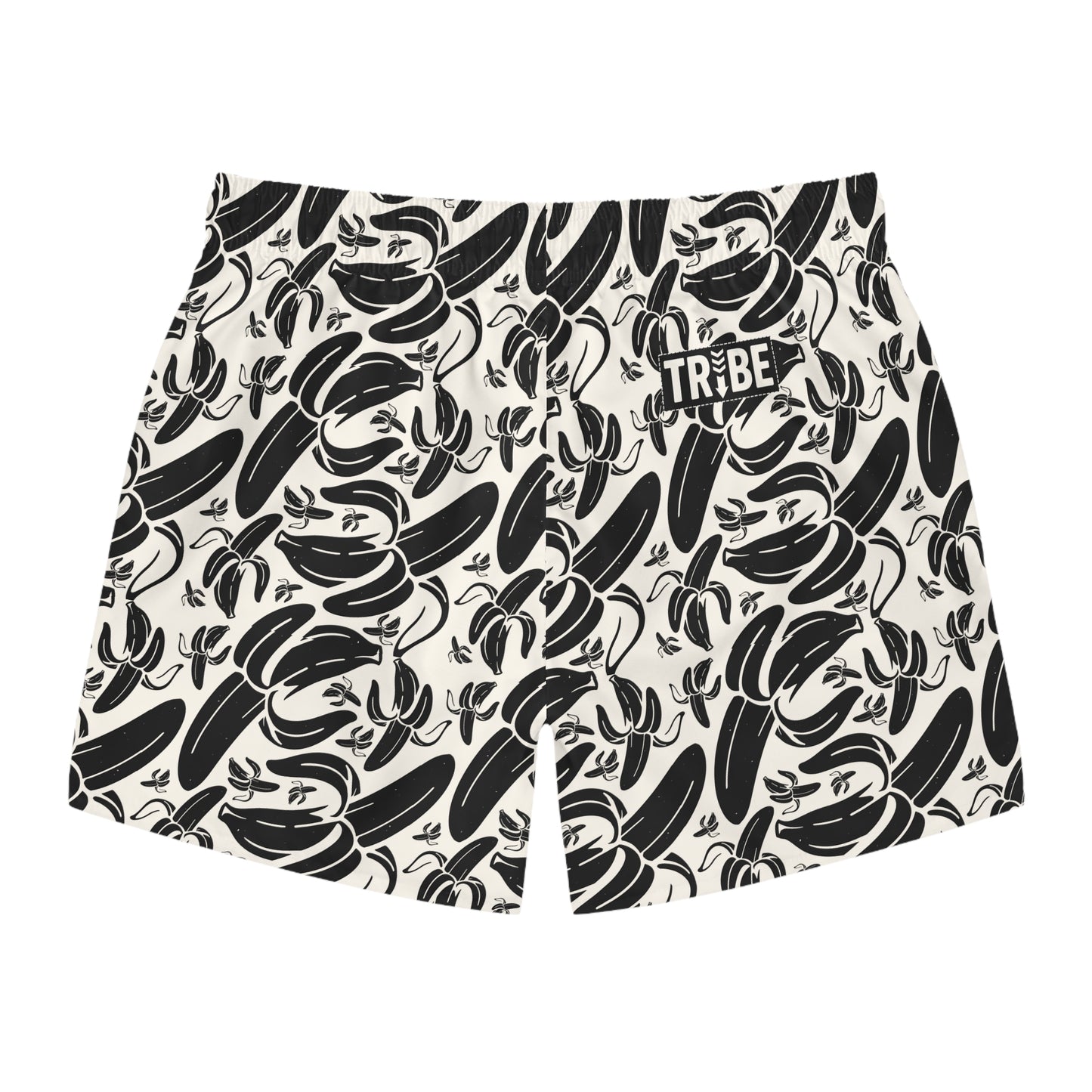 SHIT IS BANANAS Imprinted 5-6" Inseam Swim Trunks - Bone