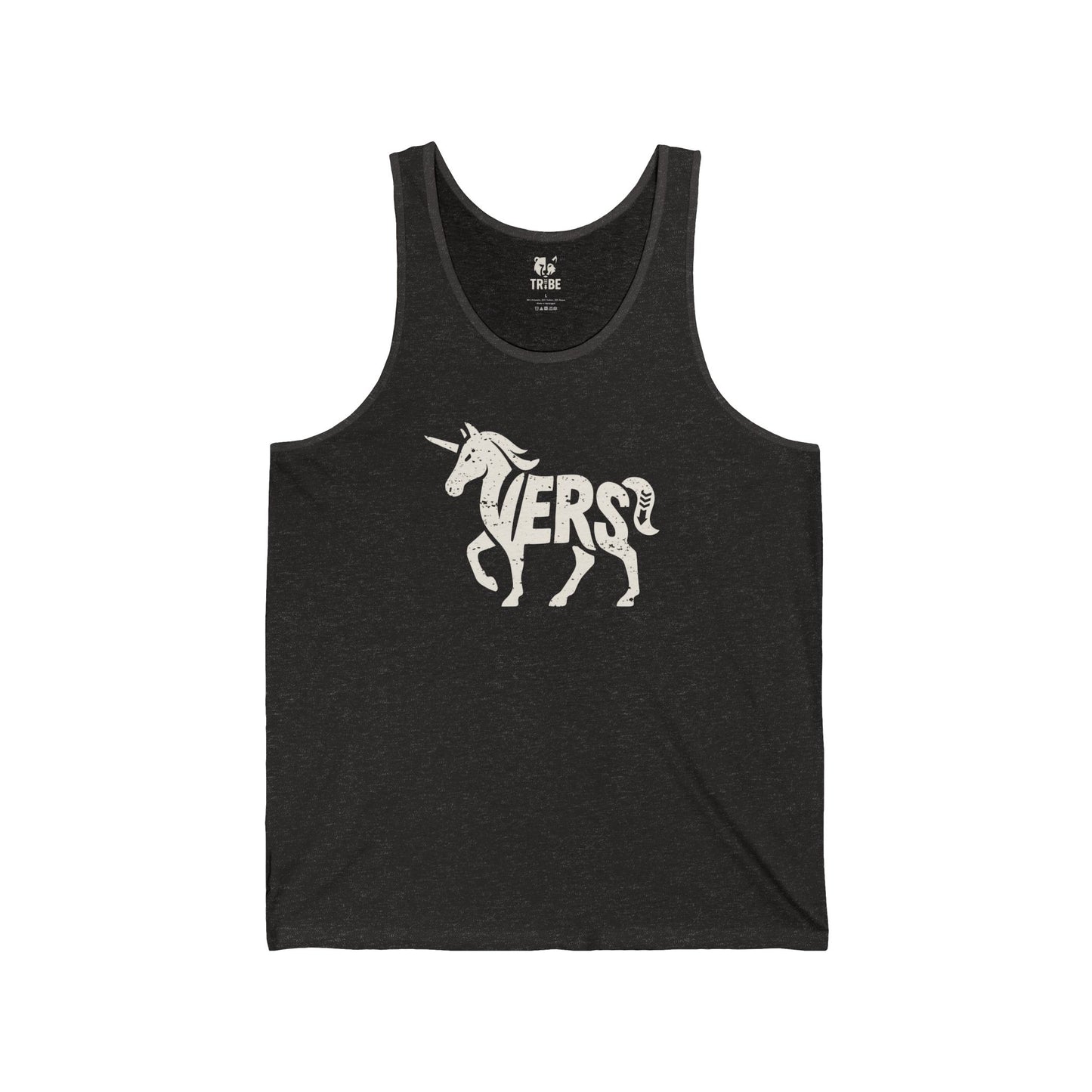 VERS UNICORN Jersey Tank - Bone Silhouette Design
