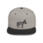 BOTTOM ASS Flat Bill Snapback — Onyx Logo