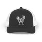 TOP COCK Snapback Trucker Cap - Bone Silhouette Design