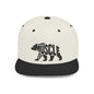 MUSCLE BEAR Flat Bill Snapback — Onyx Silhouette Design