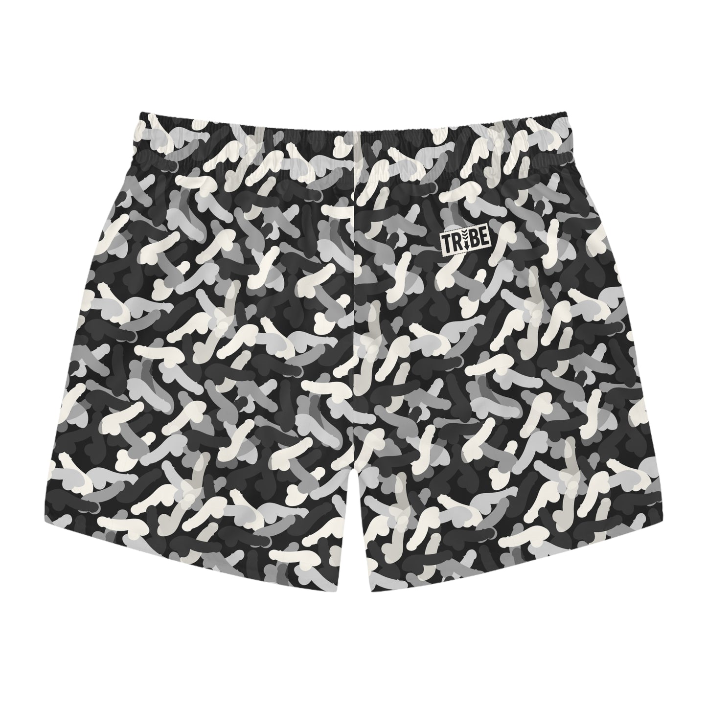 CAMOPHALLUS Imprinted 5-6" Inseam Swim Trunks - Onyx