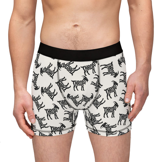 THROAT GOAT Men's Boxer Briefs - Bone