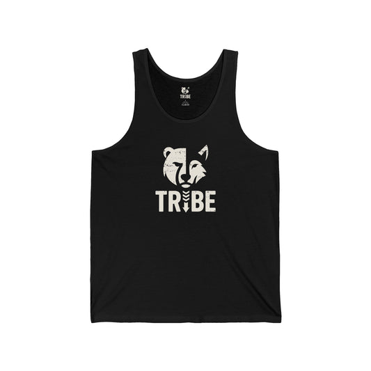 TRIBE Jersey Tank - Bone Silhouette Design