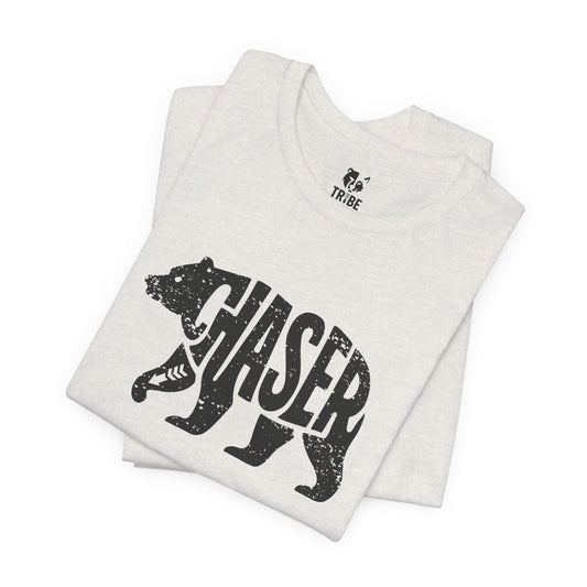 BEAR CHASER Jersey Tee - Onyx Silhouette Design