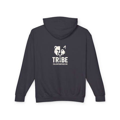 MUSCLE BEAR Lightweight Hoodie - Bone Silhouette Design
