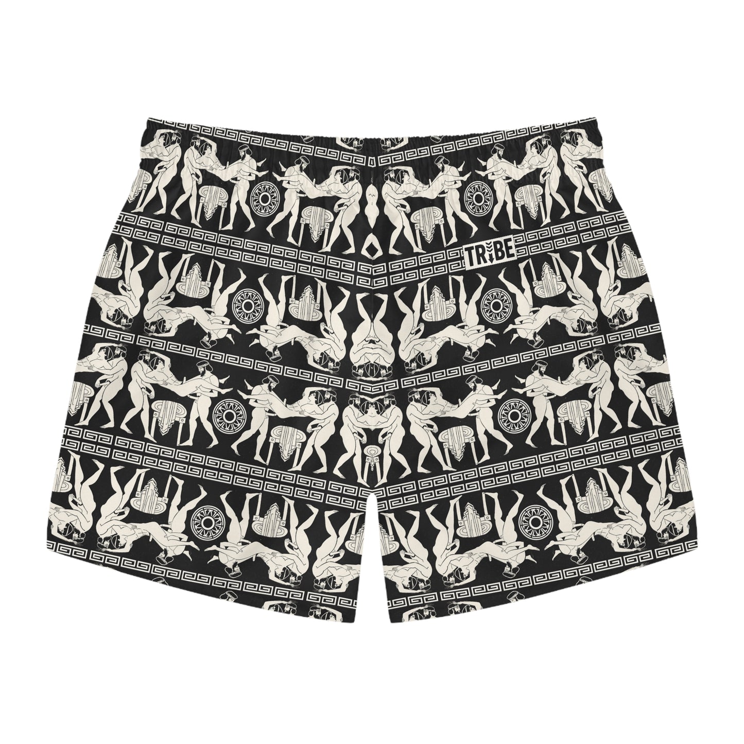 SPARTACUS Imprinted 5-6" Inseam Swim Trunks - Onyx