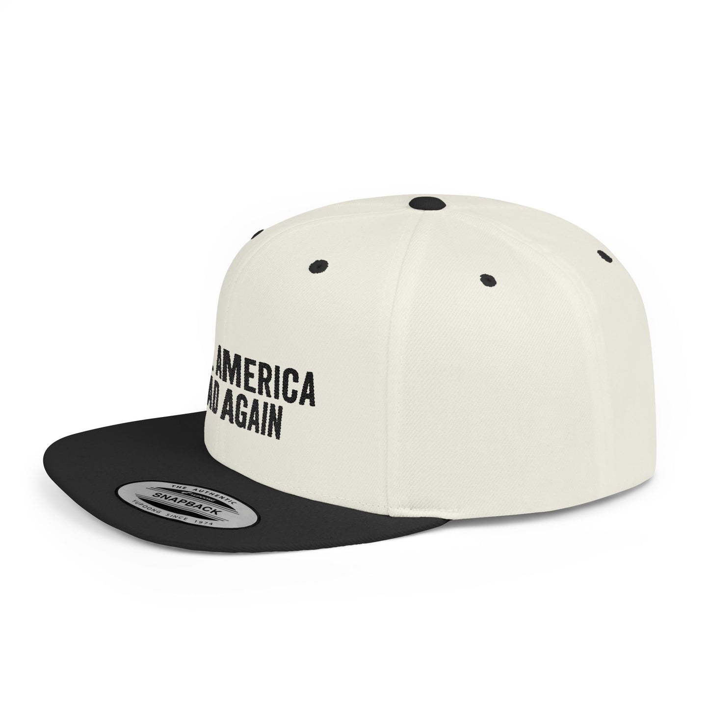 MARA Flat Bill Snapback — Onyx Design