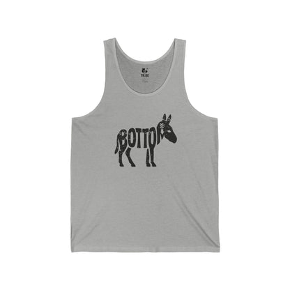 BOTTOM ASS Jersey Tank - Onyx Silhouette Design