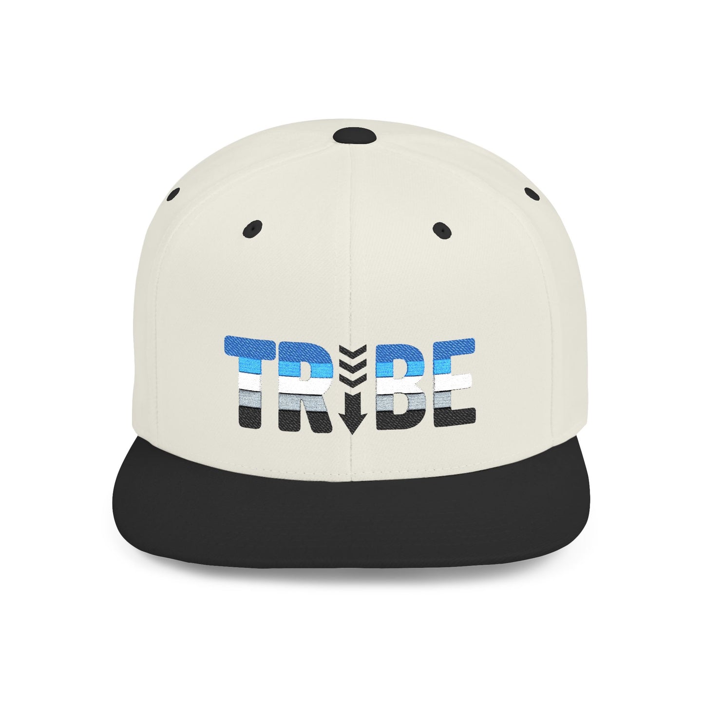 TRIBE Logo Flat Bill Snapback — Otter Pride Design