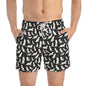 OTTERLY ADORABLE Imprinted 5-6" Inseam Swim Trunks - Onyx