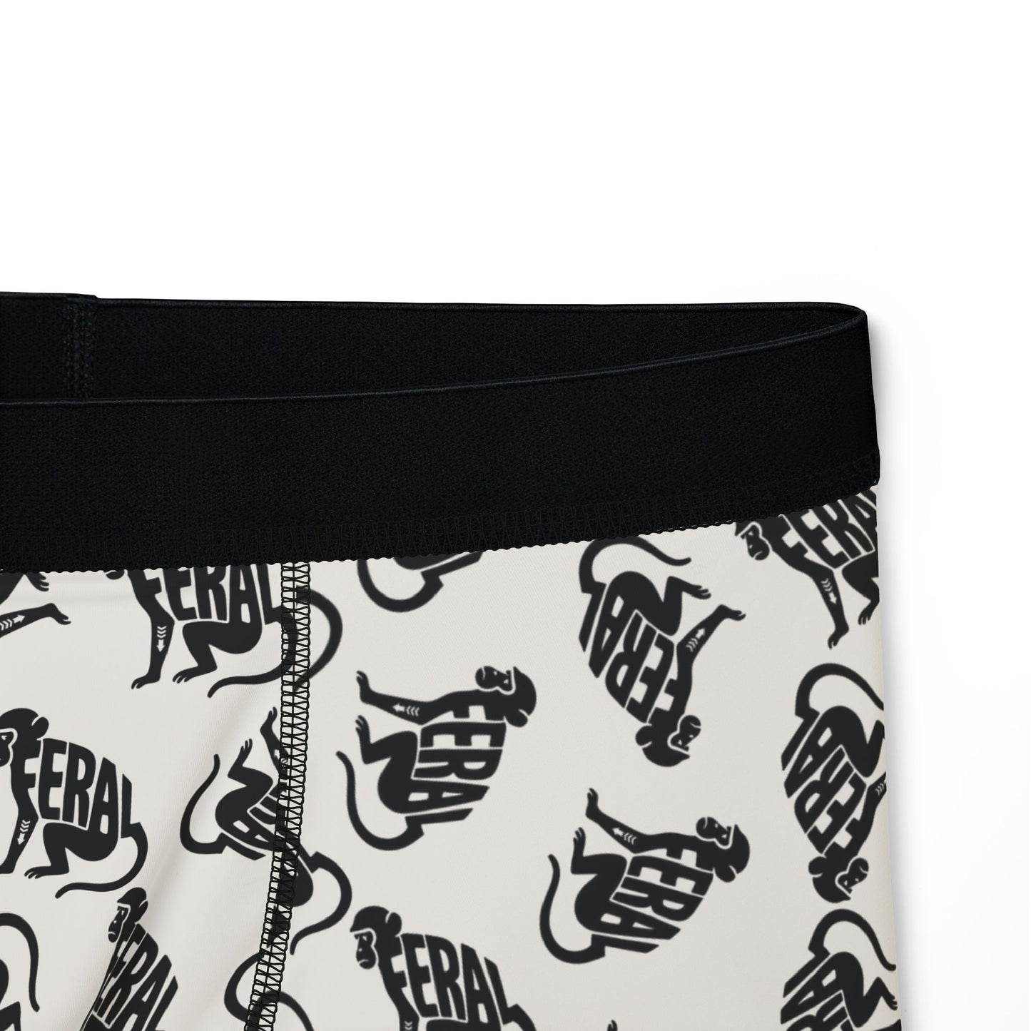 FERAL MONKEY Men's Boxer Briefs - Bone