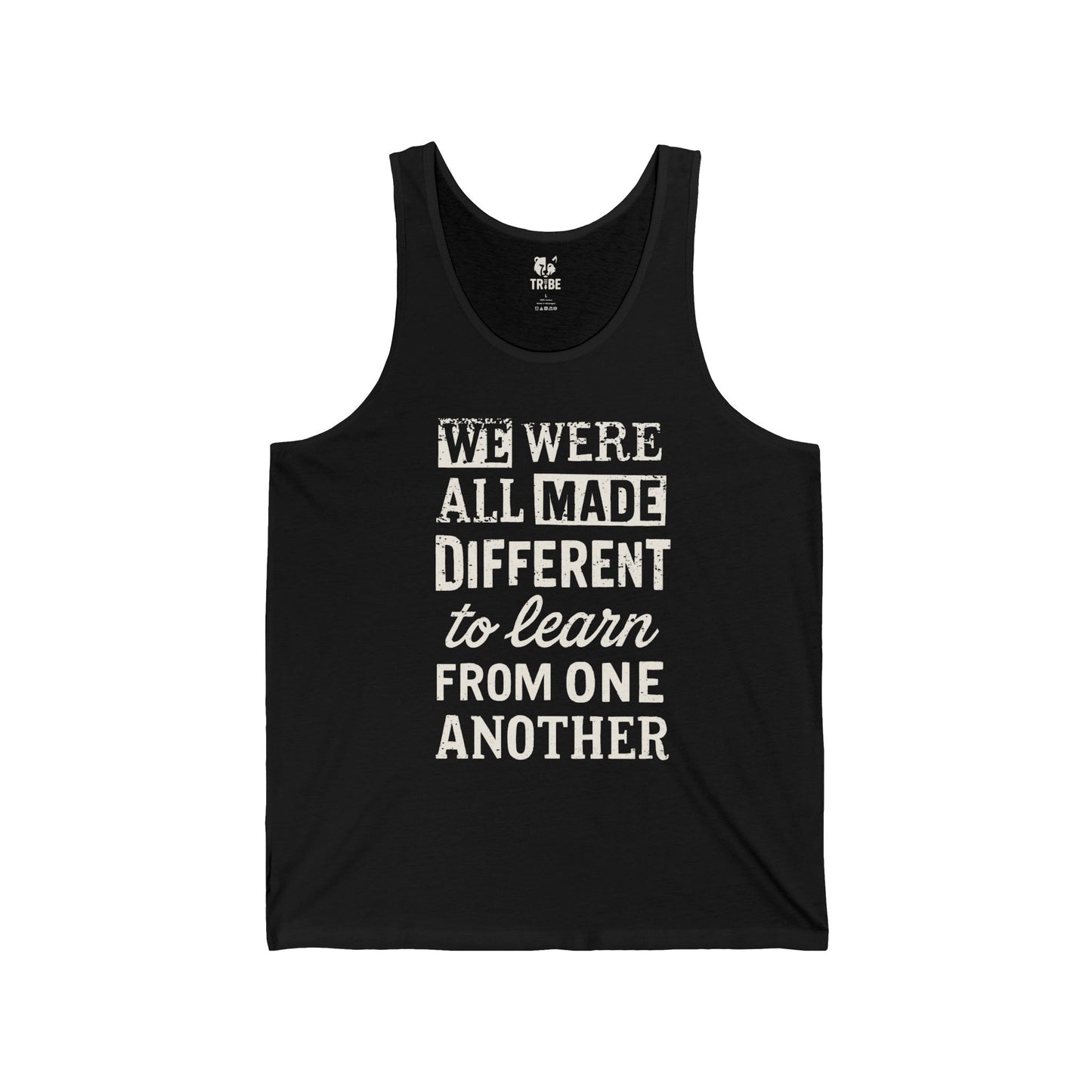 ALL DIFFERENT Jersey Tank - Bone Design