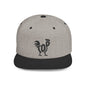 TOP COCK Flat Bill Snapback — Onyx Silhouette Design