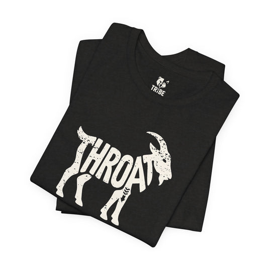 THROAT GOAT Jersey Tee - Bone Silhouette Design