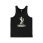 THIRSTY Jersey Tank - Bone Silhouette Design