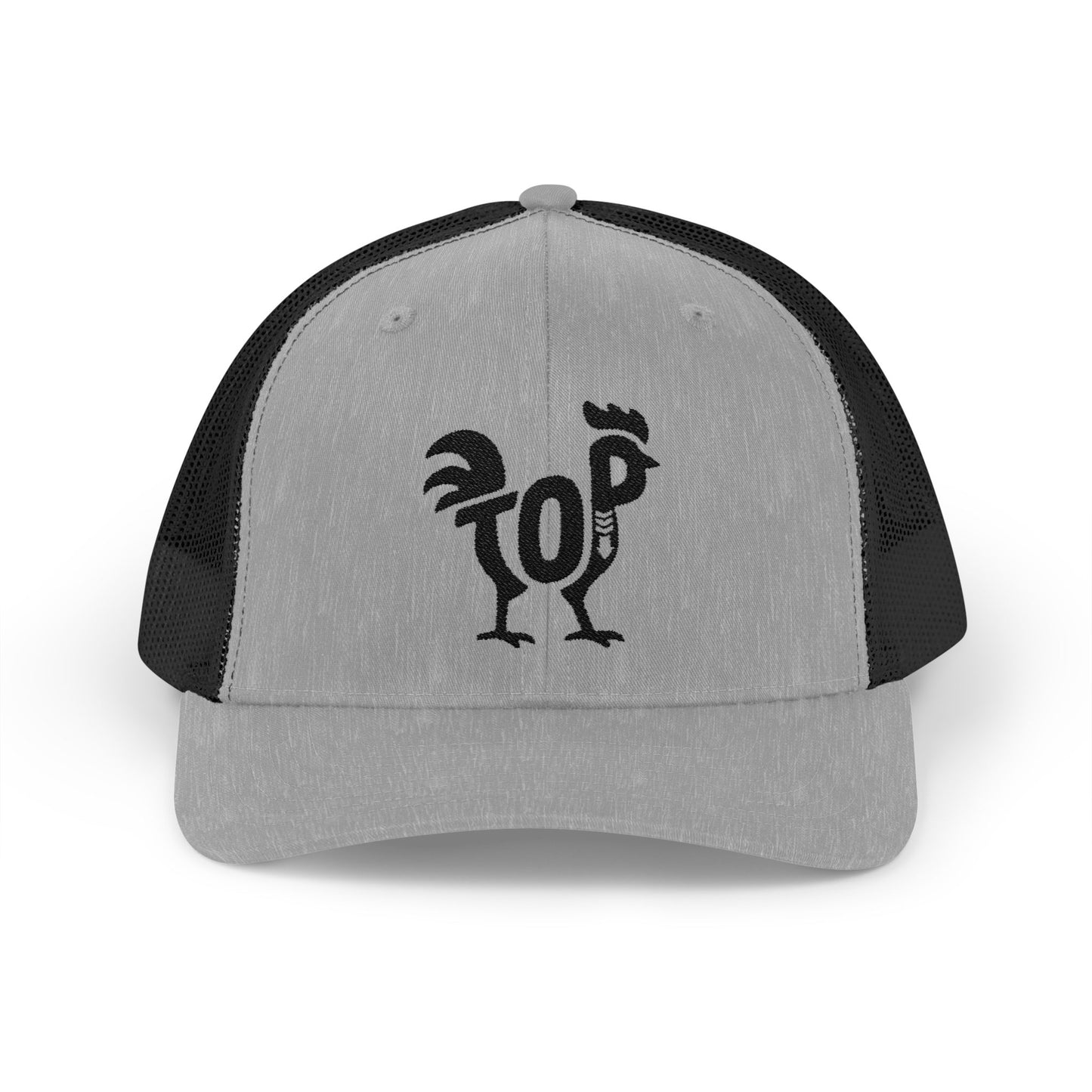 TOP COCK Snapback Trucker Cap - Onyx Silhouette Design