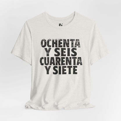 8647 (Español) Jersey Tee - Onyx Design
