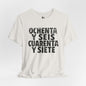 8647 (Español) Jersey Tee - Onyx Design