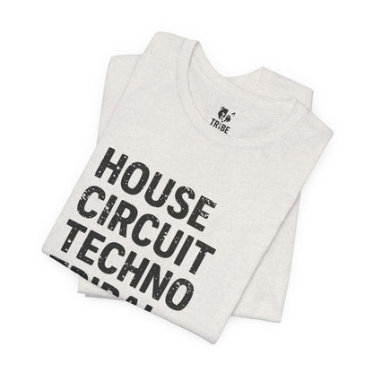 DANCE MUSIC TRIBALIST Jersey Tee - Onyx Design
