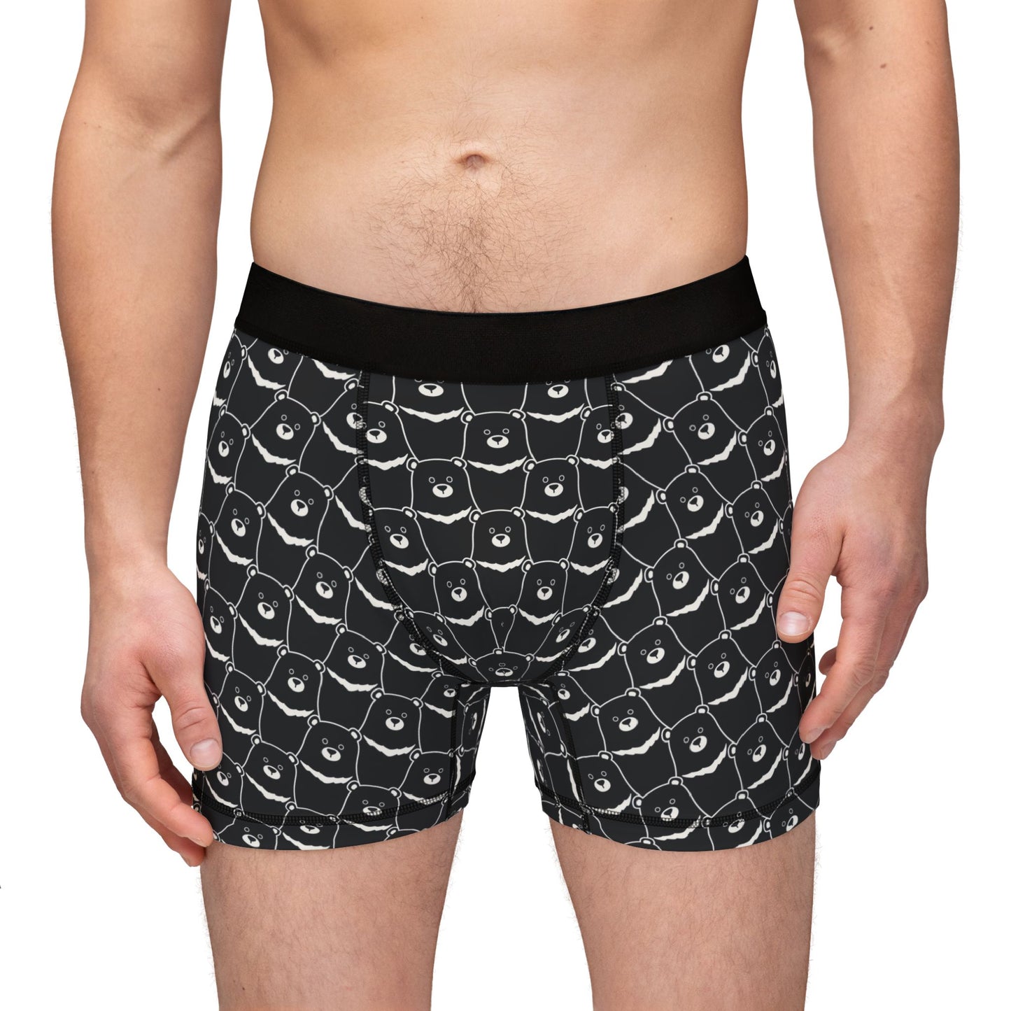 BEAR STARE Men's Boxer Briefs - Onyx