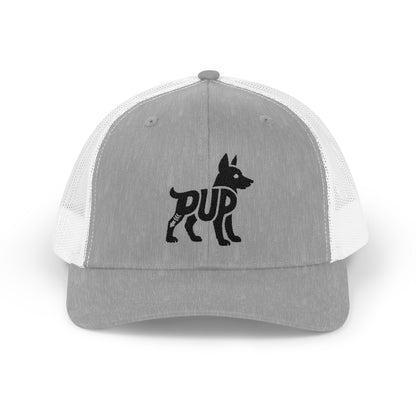 PUP Snapback Trucker Cap - Onyx Silhouette Design