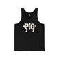 PIG Jersey Tank - Bone Silhouette Design