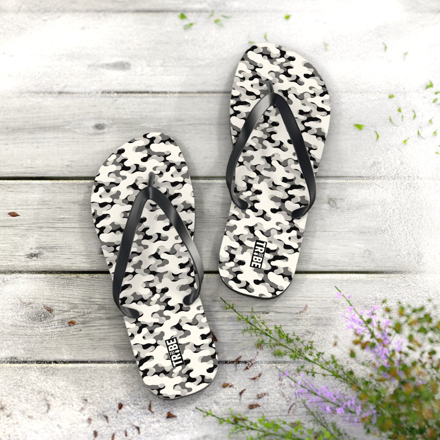 CAMO Flip Flops - Bone