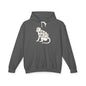 FERAL MONKEY Lightweight Hoodie - Bone Silhouette Design