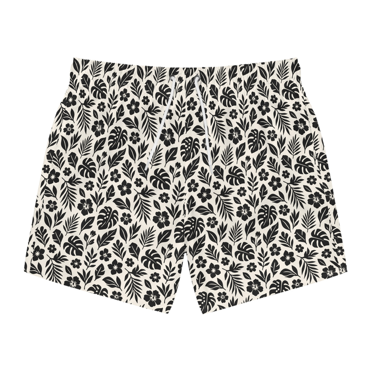PARADISE Imprinted 5-6" Inseam Swim Trunks - Bone