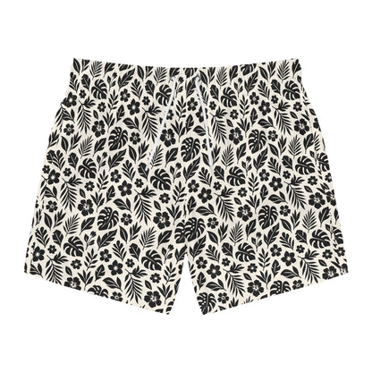 PARADISE Imprinted 5-6" Inseam Swim Trunks - Bone