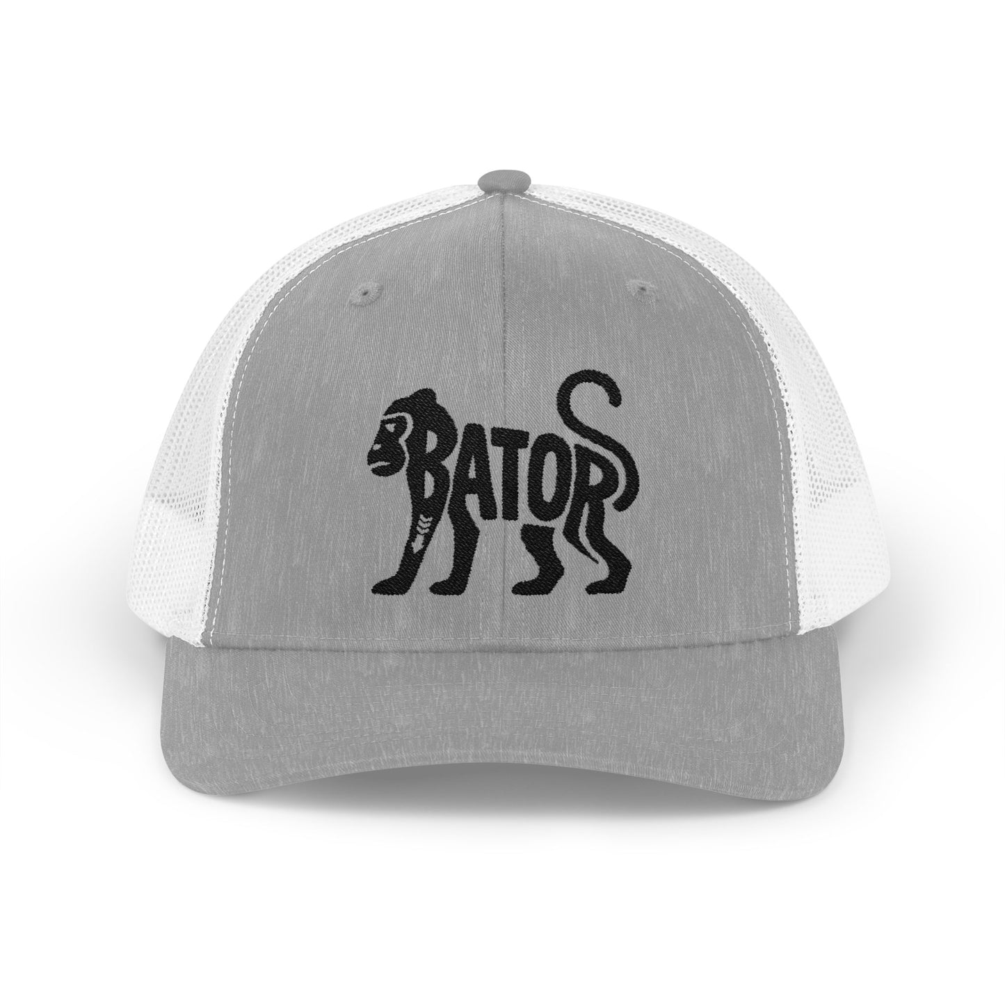 MONKEY BATOR Snapback Trucker Cap - Onyx Silhouette Design