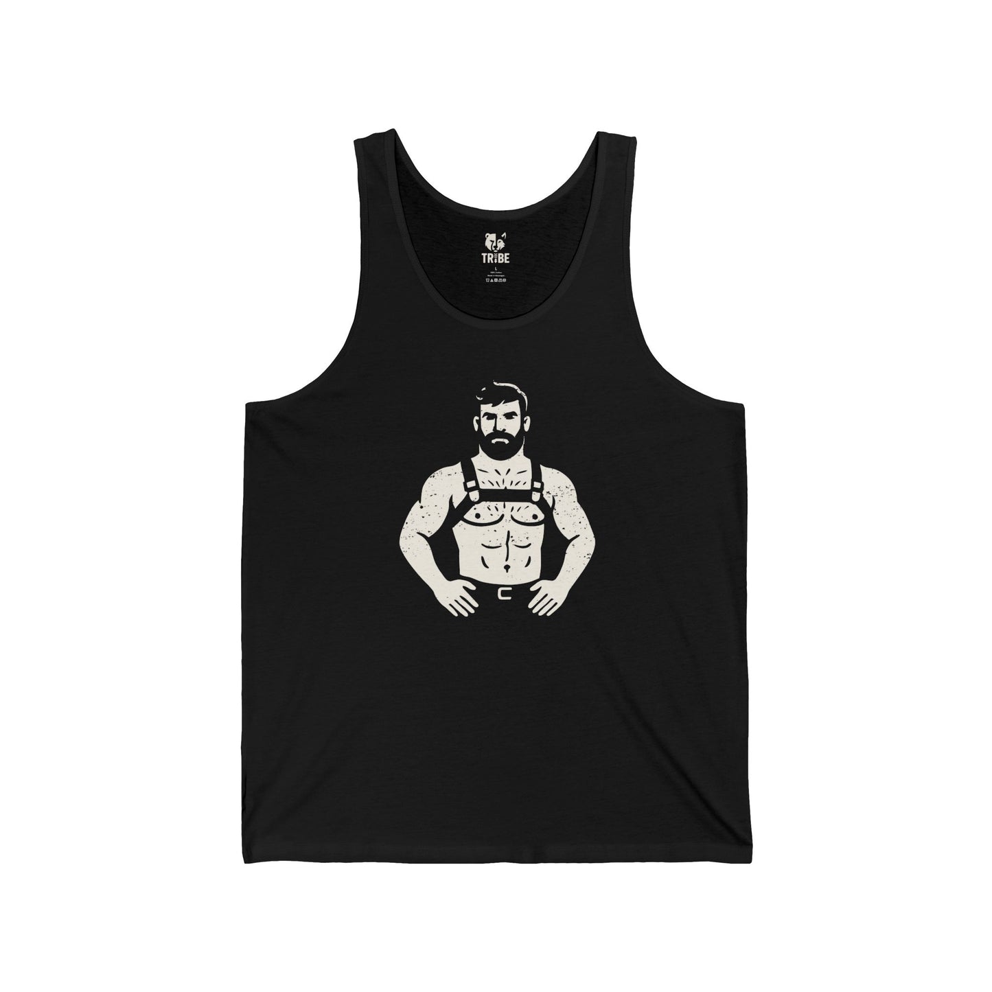 LUKA Jersey Tank - Bone Silhouette Design