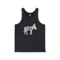 BOTTOM ASS Jersey Tank - Bone Silhouette Design