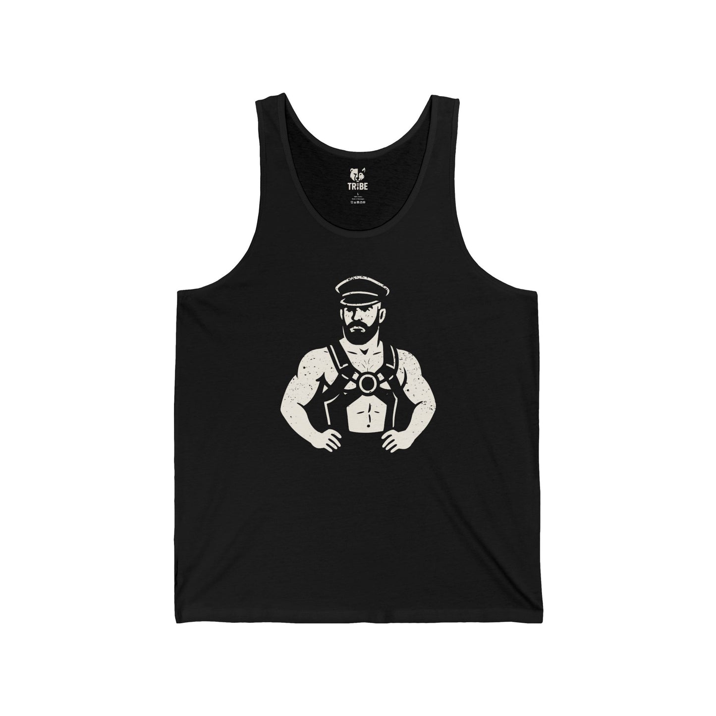 DOMINIC Jersey Tank - Bone Silhouette Design