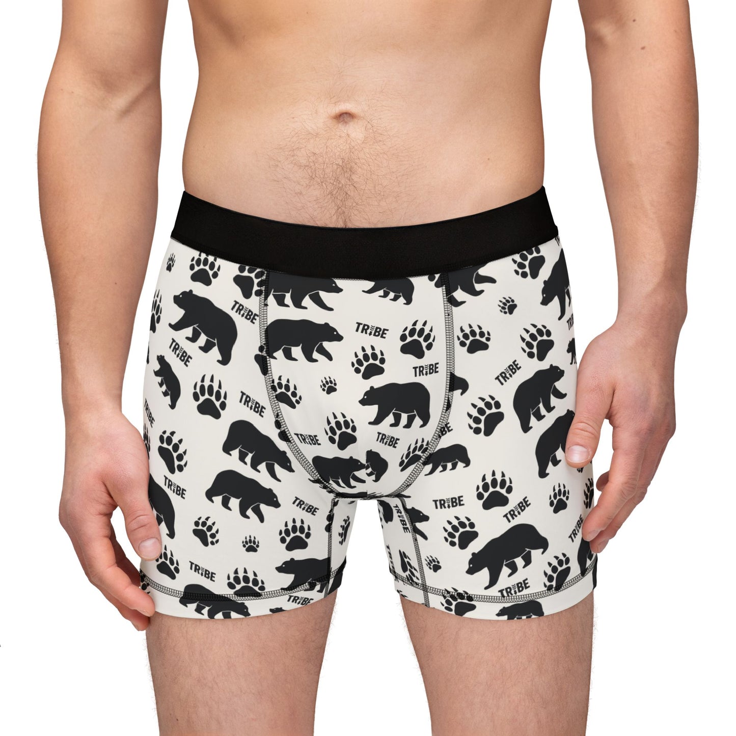 BEAR TRIBE Men's Boxer Briefs - Bone