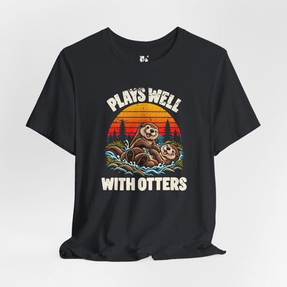 Plays Well with Otters Jersey Tee
