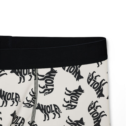WOLF Men's Boxer Briefs - Bone