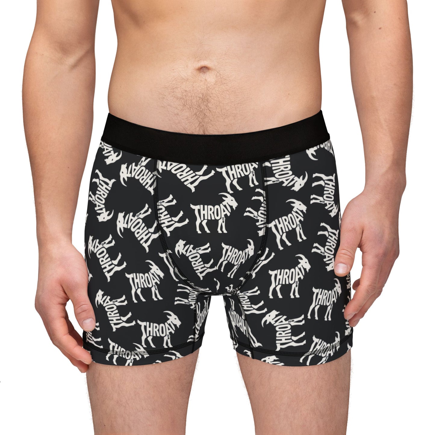 THROAT GOAT Men's Boxer Briefs - Onyx