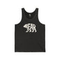 BEAR Jersey Tank - Bone Silhouette Design