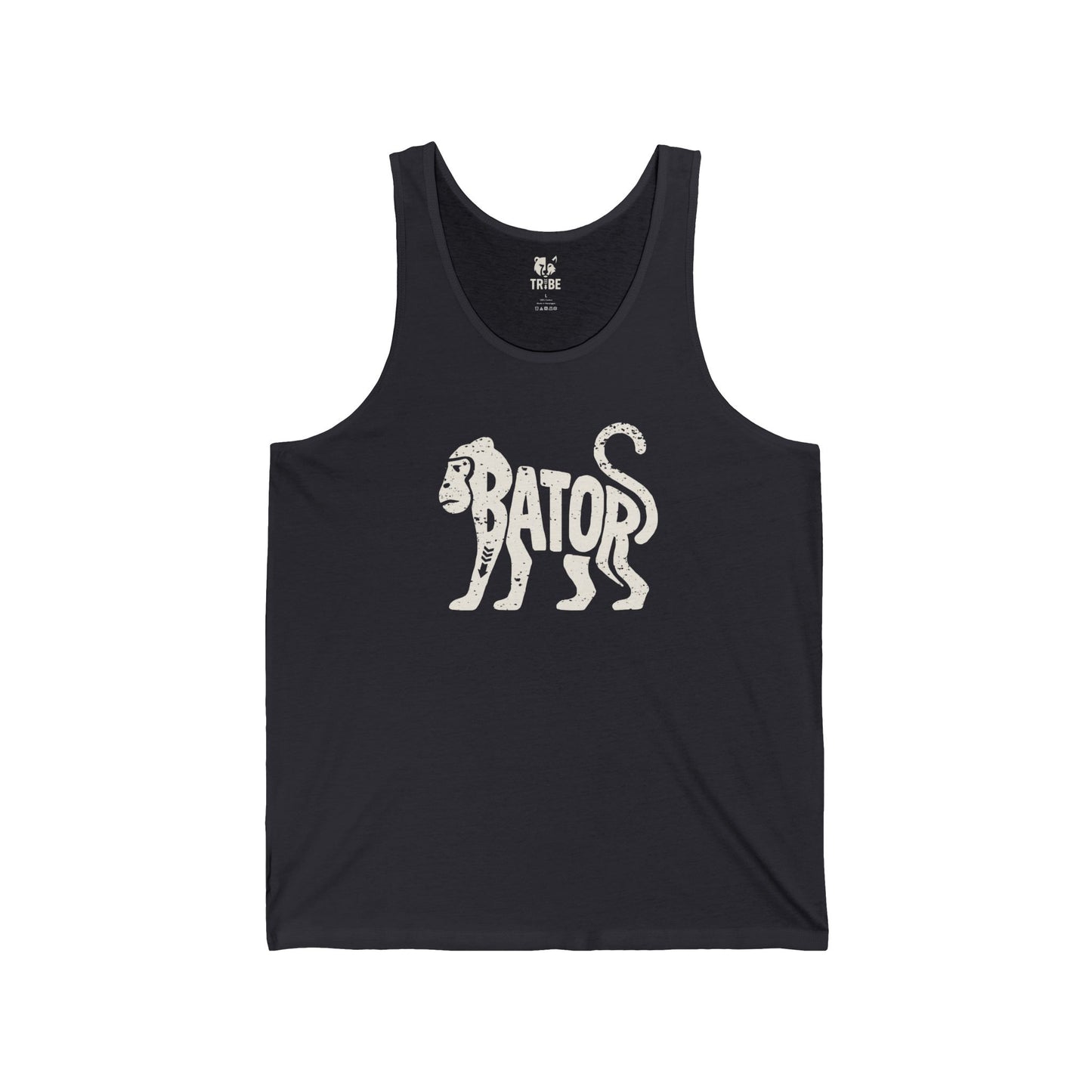 MONKEY BATOR Jersey Tank - Bone Silhouette Design