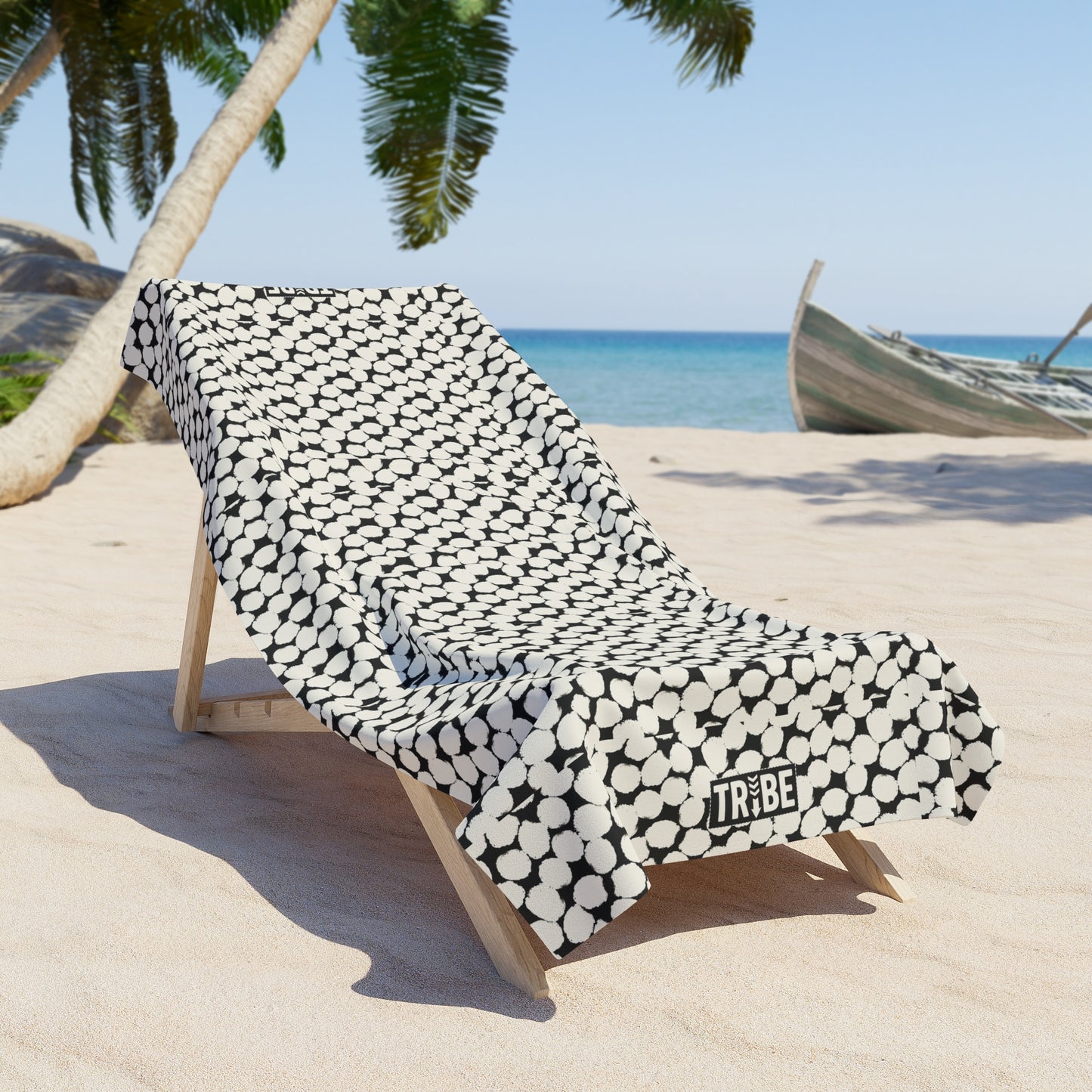 SPOT ME BRO Beach Towel - Bone
