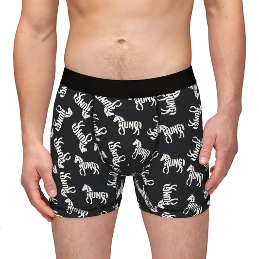 HUNG HORSE Men's Boxer Briefs - Onyx