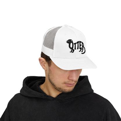 OTTER Snapback Trucker Cap - Onyx Silhouette Design