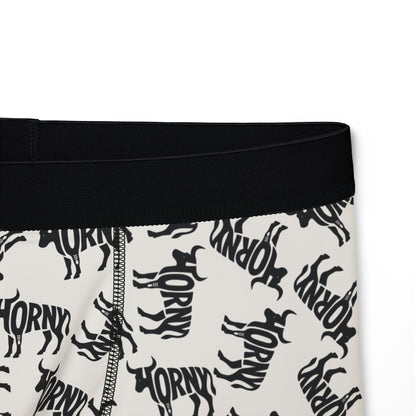 HORNY BULL Men's Boxer Briefs - Bone