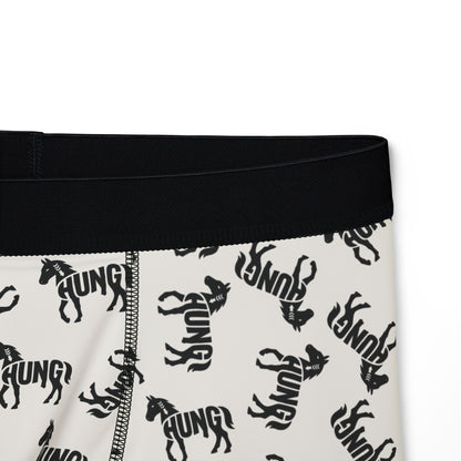 HUNG HORSE Men's Boxer Briefs - Bone